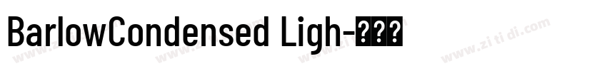 BarlowCondensed Ligh字体转换